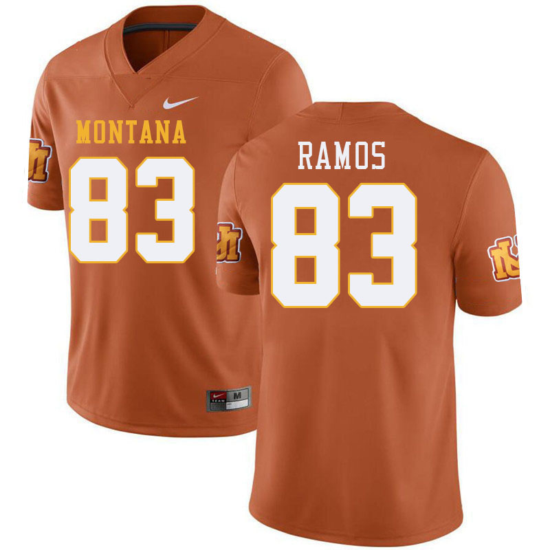 Montana Grizzlies #83 Nico Ramos College Football Jerseys Stitched Sale-Throwback